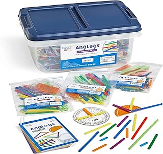 hand2mind AngLegs Classroom Set with 30 Protractors