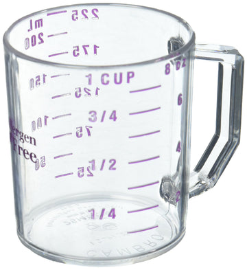 Camwear? Measuring Cup-25MCCW by Cambro – Pack of 1, 1.0 cups, Polycarbonate, Clear, Model 25MCCW441
