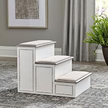 Liberty Furniture Magnolia Manor Slip Proof Pet Steps 18 Inch Height - White Oak
