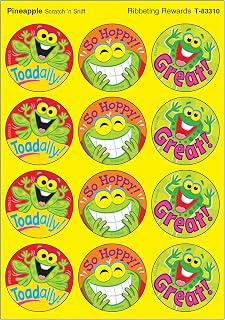 Trend Enterprises Inc. T-83310 Ribbeting Rewards/Pineapple Stinky Stickers, 48 Count
