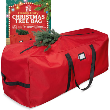 Holiday Cheer Artificial Tree Bag, Fits 9 Foot Tree, Red