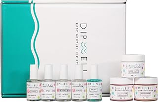DipWell Acrylic Nail Kit (Clear Acrylic Powder) | Long Wear & Durability, Healthier Than Traditional Acrylic, Easy Soak-Off, Made In USA