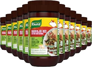 Knorr Beef Granulated Bouillon pack of 12, 7.9 oz | For soups, sauces, stews, rice and savory cooking; fat and cholesterol free; Beef; pack of 12, 7.9 oz.