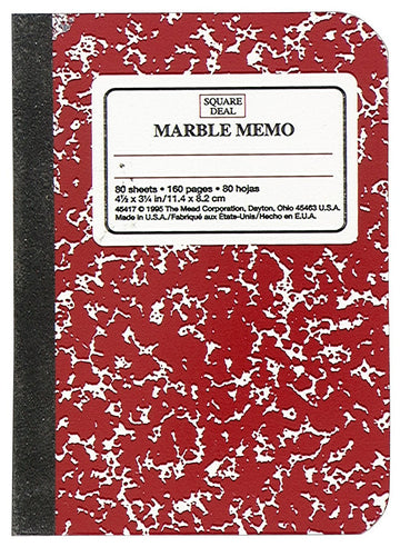 Meadwestvaco 5-1/2" X 4" Narrow Rule Composition Notebook Assorted Colors – Assorted, Model 45417