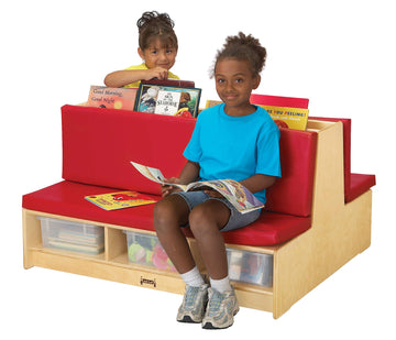 Read-A-Round Couch by Jonti-Craft – Standard, Wood, Red, Model 37560JC