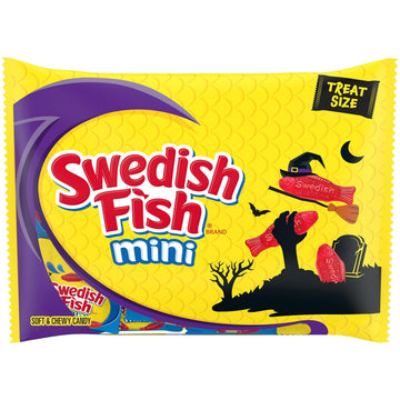 Mini Soft & Chewy Gummy Halloween Candy by Swedish Fish – 9.7 Ounce (Pack of 1)