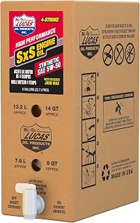 Lucas Oil Synthetic SAE 5W-50 SXS Engine Oil/1x1/6 Gallon Box