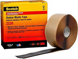 3M Scotch(R) 2228 Rubber Mastic Tape, 1 in x 10 ft (25 mm x 3,05 m) (10 pack)