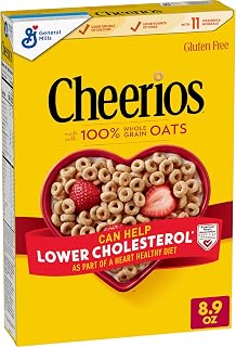 Cheerios Heart Healthy Gluten Free Breakfast Cereal, 8.9 oz (Pack of 6)