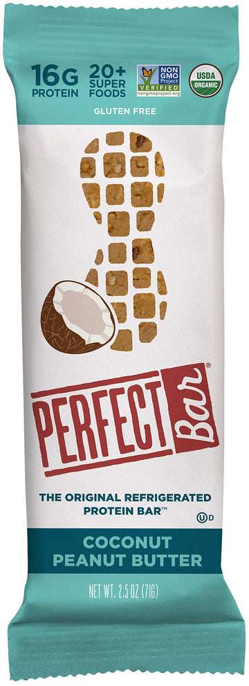 Perfect Coconut Peanut Butter Bar by Perfect Foods Bar – Pack of 16
