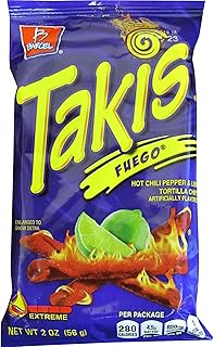 Takis BEL00276, Fuego Rolled Tortilla Chips, 42 / Carton (00276)
