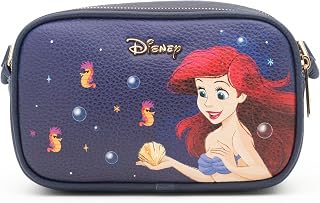 Wondapop - The Little Mermaid Ariel Designer Series Double Zipper Crossbody/Shoulder Bag