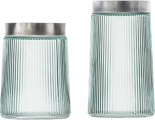 10 Strawberry Street Lafayette Glass Canister, Set of 2
