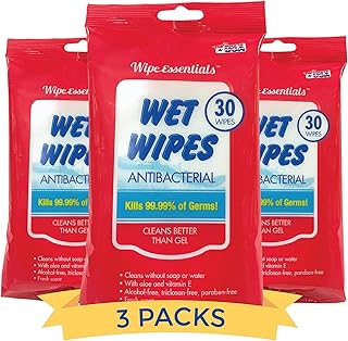 Diamond Wipes WipeEssentials Hand Sanitizer Wipes for Adults & Kids - 90 Count, 3 Packs