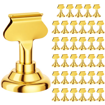 Erytllly Place Card Holders, Stainless Steel 1.7 Inch, Gold 36 Pack