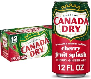 Canada Dry Cherry Gingerale Fruit Splash 12oz, Pack of 12