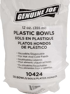 Genuine Joe Reusable Plastic Bowls