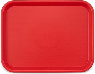 Carlisle Cafe Tray, Fast Food Restaurant Tray, 10 x 14, 1 Ct, Red
