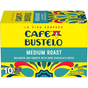 Café Bustelo Medium Roast by Cafe Bustelo – 10 Count (Pack of 1), Model 091514_9821