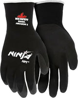 MCR Safety N9699 Ninja HPT Coated Palm and Fingertips Gloves, 1-Pair