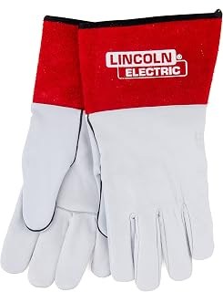 Lincoln Electric Goatskin and Split Cowhide Leather TIG Welding Glove - Large