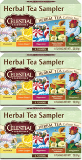 Herbal Tea by Celestial Seasonings – 18 Count (Pack of 3), Pack of 3, Model 48873