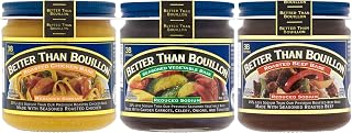 Better Than Bouillon Brand, Reduced Sodium Variety Pack with 1 Chicken Base, 1 Beef Base and 1 Vegetable Base, 8 Ounce Jars (Pack of 3)