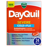 DayQuil Severe Cold by Vicks – 24 Count (Pack of 1), Orange, Model I00104989