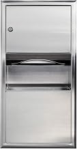 BOBRICK 369 ClassicSeries Stainless Steel Recessed Paper Towel Dispenser with 2-Gallon Waste Receptacle, 28" Height, 14" Width, Satin Finish