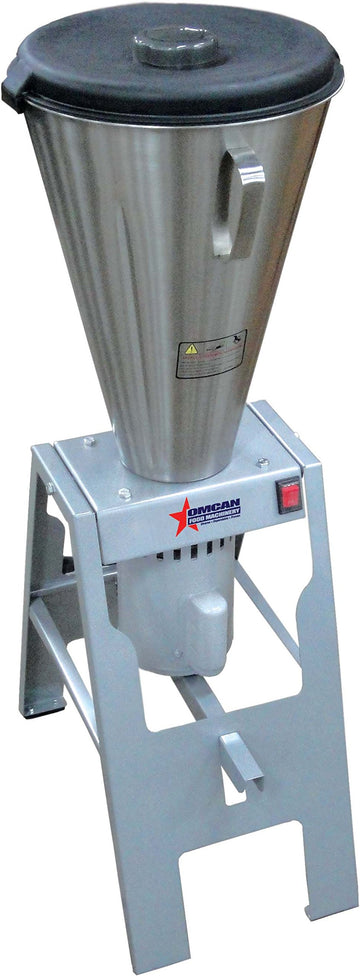 restaurant Tilting 4 Gal. Floor Blender Food Processor Salsa LAR by Omcan – Dimensions (DWH): 20.75" x 14.25" x 41.75", 15.0 liters, Stainless Steel, Model 37969