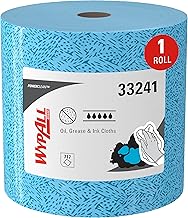 Wypall Oil, Grease & Ink Cloths, Jumbo Roll, 717 Towels, Blue (33241)