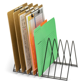 Triangle Wire File Sorter by Officemate – 10 inches (W) x 10 inches (D) x 24 inches (H), 9 pages, Steel Wire, Black, Model 93150