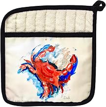 Betsy's Red Crab Pot Holder - 9x9