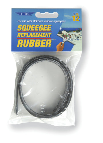 Replacement Squeegee Rubber by Ettore – Pack of 1, Plastic, White, Model 20012