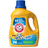 Plus OxiClean Ultra Stain Fighters Liquid Laundry Detergent by ARM & HAMMER – 96.2 Fl Oz (Pack of 1), Model 10033200178238