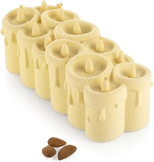 Silikomart Silicone Mould Light Log, Non-Stick, Set of 1 Mould, 3D Design, 219 x 89 mm, h 75 mm, Volume 1.08 l, Made in Italy