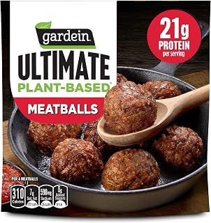 gardein Ultimate Plant-Based Meatballs, Vegan, Frozen Meat Alternative, 15 oz.