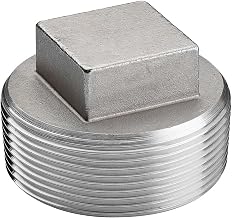 1/2" Plug, 304 Stainless Steel, MNPT, Class 150, 300 PSI