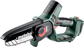 metabo 600856850 Cordless Wood Saw (Wood Saw Without Battery/Charger, Small Chainsaw 15 cm, in Box, Garden Saw)