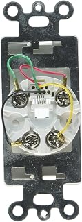 Pass & Seymour 26TE14-W White Single 4W Tele Plate