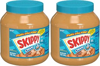 SKIPPY Peanut Butter, Creamy, 7 g protein per serving, 64 oz (Packaging May Vary) (Pack of 2)