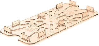 Carlisle FoodService Products StorPlus Drain Shelf, Drip Tray for 1/3 Size Food Pans, 12.75" x 7", 1 Count, Amber