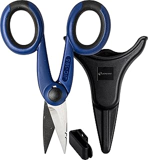 Jonard Tools TK-395 Communication Scissor & Pouch Kit with Stainless Steel Scissors and Molded Tool Pouch, Blue