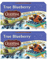 Herb Tea True Blueberry 20 Bag (Pack of 2) by Celestial Seasonings – 20 Count (Pack of 2), Pack of 2, Model 7075
