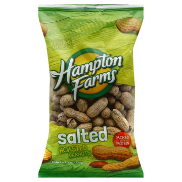 Salted Roasted Peanuts, 8 Ounce by Hampton Farms – 8 Ounce