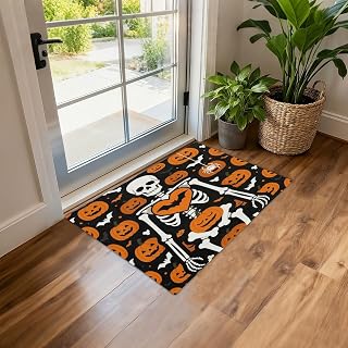 JUNZAN Soft Faux Lambskin Plush Non Slip Rubber Back Floor Rug One Size
