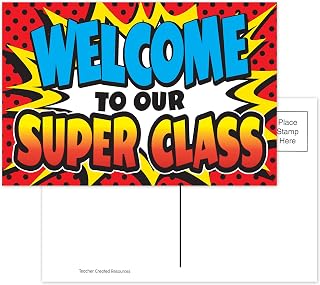 Teacher Created Resources Superhero Welcome Postcards (5652)