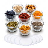 Small Glass Bowls with Lids Set of by Libbey – 8-Piece Set, 6.25 ounces, Glass, Small/w Lids 8, Model 55454