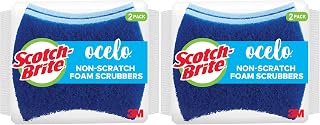 Scotch-Brite ocelo Non-Scratch Foam Scrubber, 16 Count (Pack of 2)