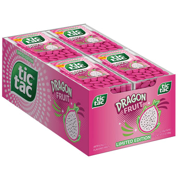 Dragon Fruit by Tic Tac – 1.7 Ounce (Pack of 12), Pink, Pack of 12